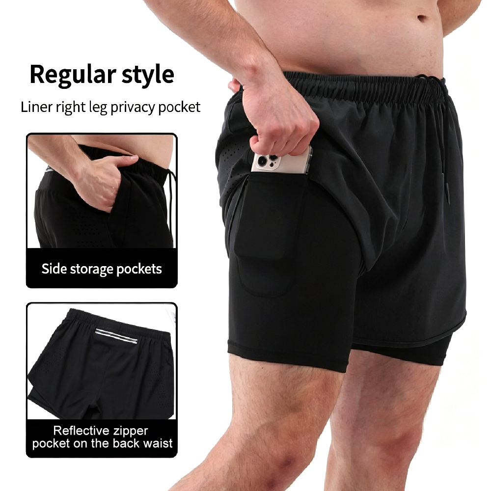 1 Stück Herren 2-in-1 Laufshor – Compression Shorts Athletes Bewertung und Preis